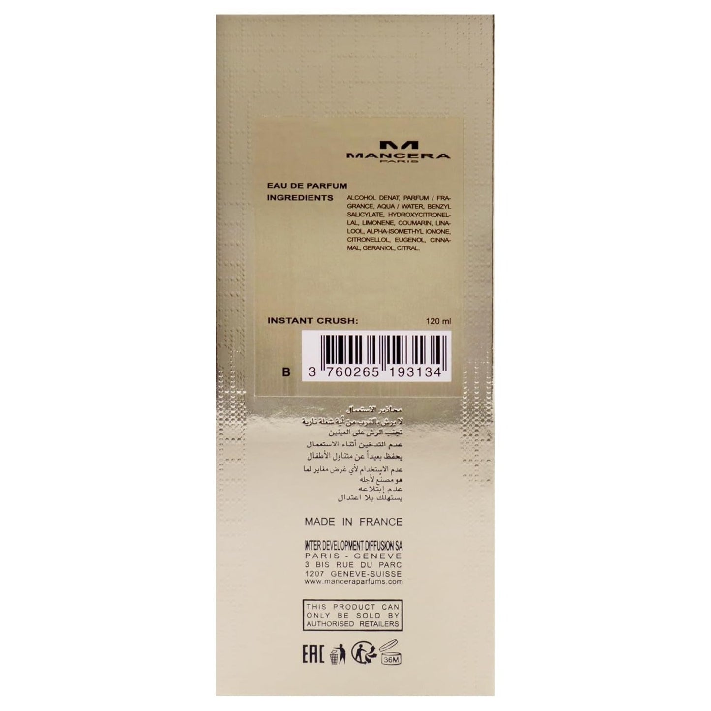 MANCERA INSTANT CRUSH EDP 4.0 U