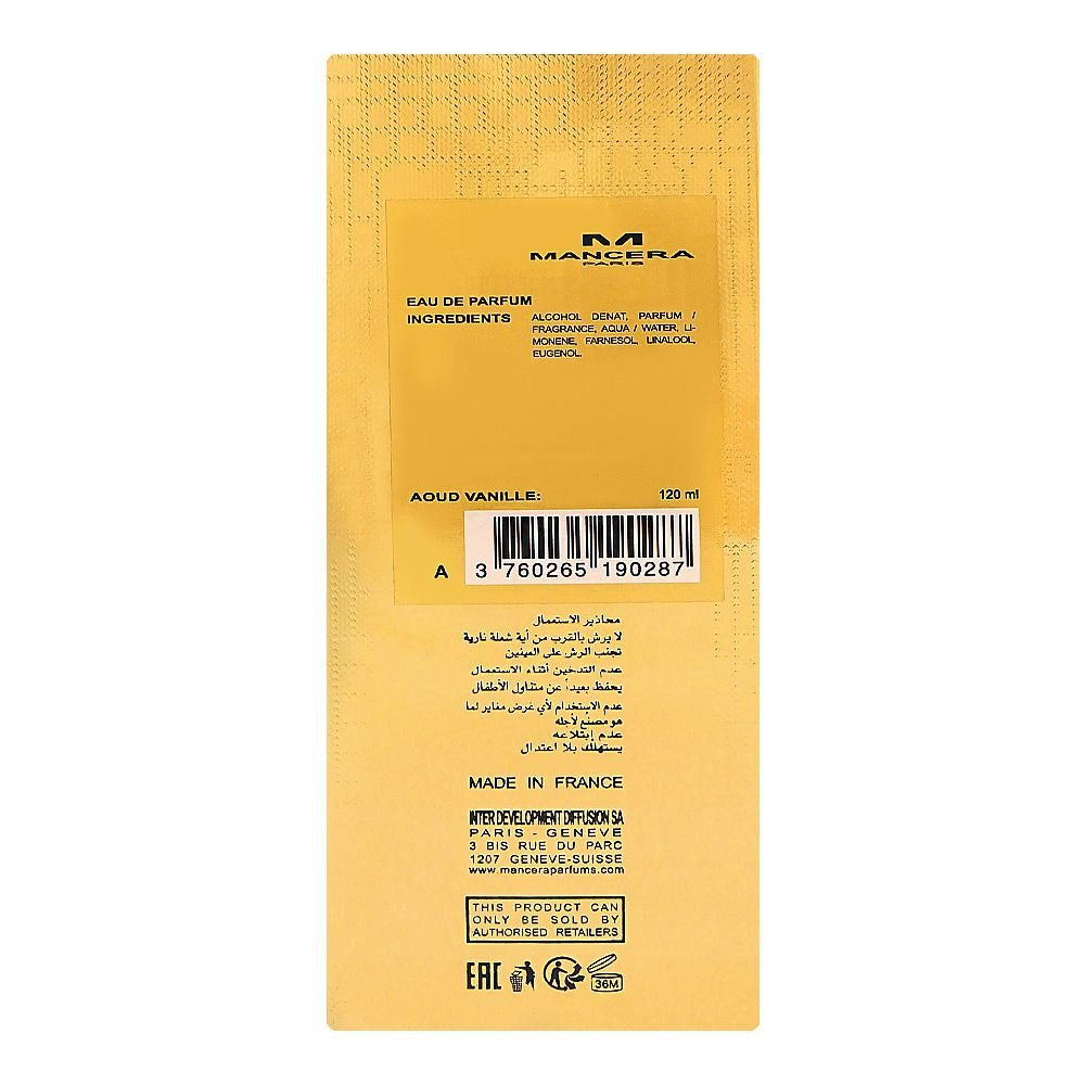 MANCERA AOUD VANILLE EDP 4.0 U